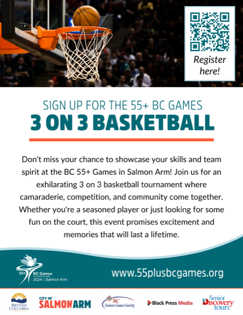 3x3 Basketball - Sign up for the 55+ Games